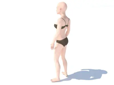 Human Character Base Pack Low-poly 3D model