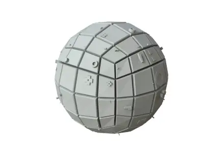 Sci Fi Object No 3692 Low Poly Low-poly 3D model