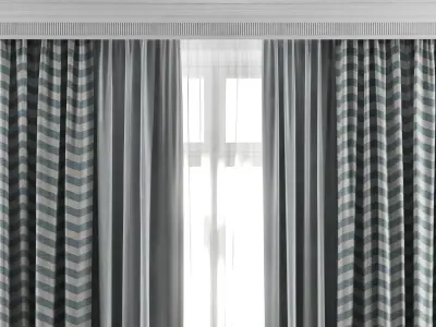 Curtain Set 12 3D model