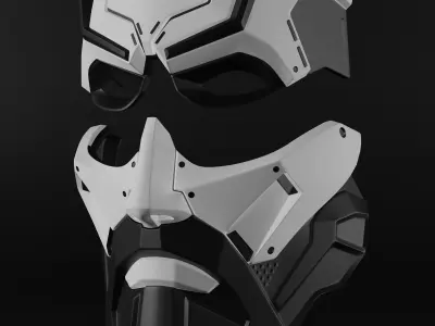 Zeus Mask Cosplay STL 3d print file 3D print model