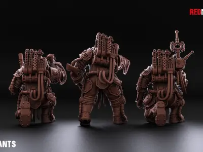 Solar Guard - Heavy Support Squad Classic of the Imperial Force 3D print model