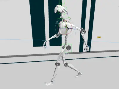 Robot Walking 3D model