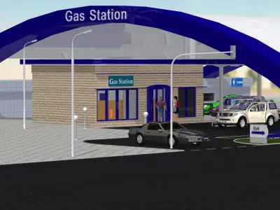 VP Gas Station 3D model