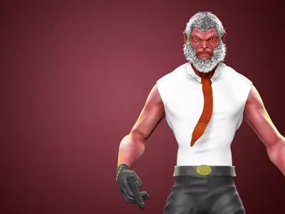 Hit-Monkey Marvel Character Concept Print and Low poly 3D model