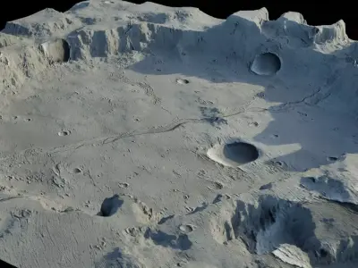 Landscape Low-poly 3D model