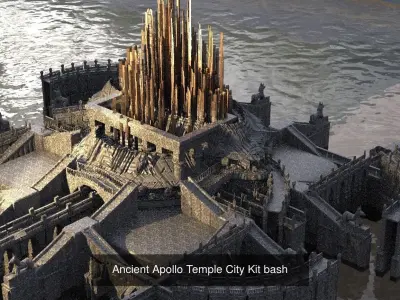 Apollo Sun God sculpture collection 3D Model Pack