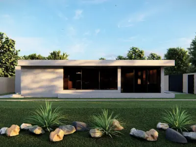 Casa Scene-villa-modern house 3D model