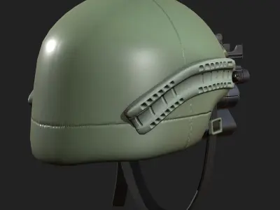 Helmet military combat soldier armor scifi Low-poly 3D model
