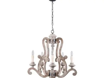 Danbury Light Dimmable Empire Chandelier 3D model