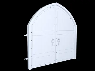 Arch Double Door 3D model