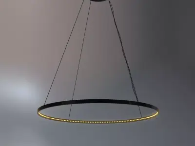 French Pendant Chandelier 3D model