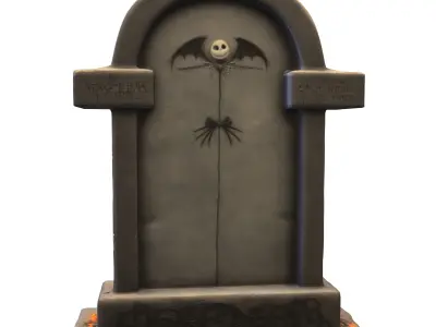 Gothic Tombstone  3D model