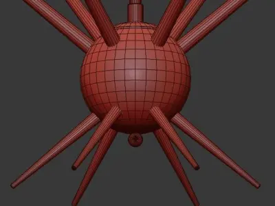 Mace chandelier 3D model