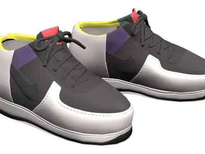 Hip Hop Street Sports Shoes Runners Low-poly 3D model