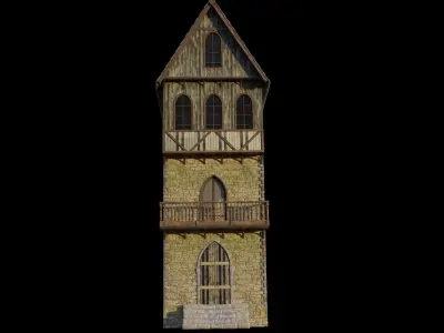 Medieval house  3D model buy
