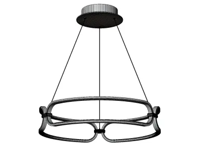Round LED Lamp Colette 3D model
