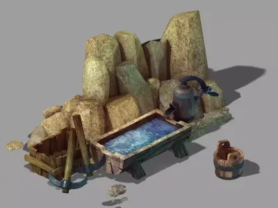 Plumbing Drain Water - Well 06 3D model