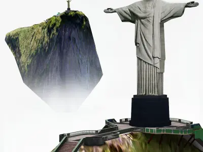 3D Cristo Redentor Christ The Redeemer 3D model