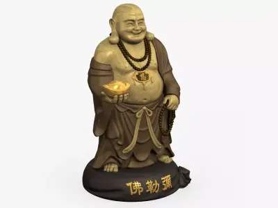 3D Models Maitreya Buddha Statue 3D model