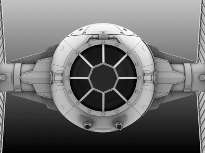 TIE FIGHTER HIGH DETAIL 3D model