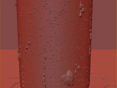 Beverage Can With Water Droplets 330ml 3D model