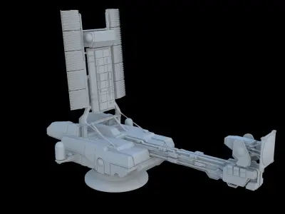 Radar set 3D model