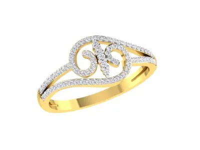 Women Ring  Render 3dm STL OBJ FBX MGX Details 3D print model shop