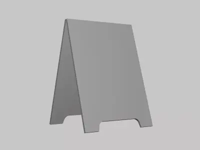 Board Stand - Geometry Only No Textures No Materials 3D model