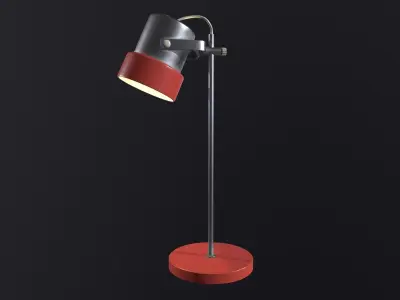 Vintage USSR desk lamp Low-poly 3D model