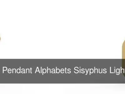 Initial Letters Pendant Alphabets Sisyphus Light 3D Model Pack