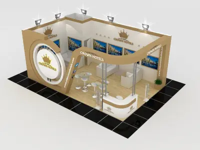 Side CRW Size 8 m x 5 m  Height 350 cm  3D model