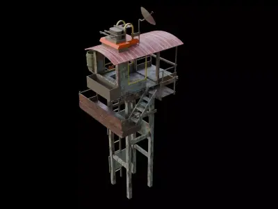 Modular Desert Village Pack Low-poly 3D model