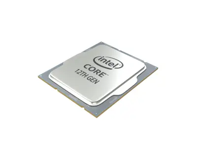 Intel CPU 12 Gen v1 001 Low-poly 3D model