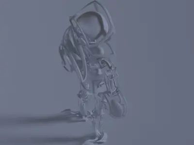 Robot  Low-poly 3D model buy