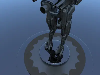 Cyborg Mecha Robot SciFi 3D model