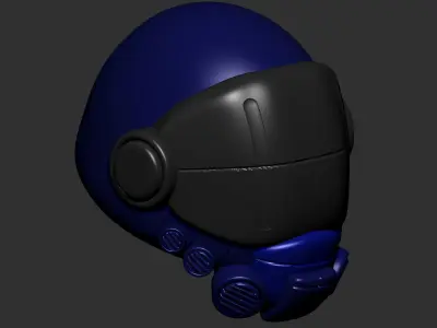 helmet high poly sculpt 3d printable ver 7 3D model 3D model 101