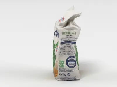 Pack of Flour 3D model