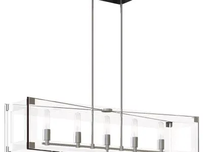 Kovacs 5 Light Linear Chandelier  3D model