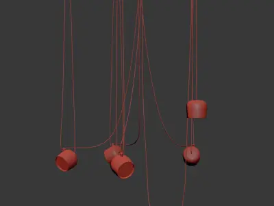 Flos 5 Hanging Light 3D model