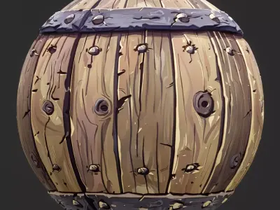 Stylized Wood Seamless Texture Texture