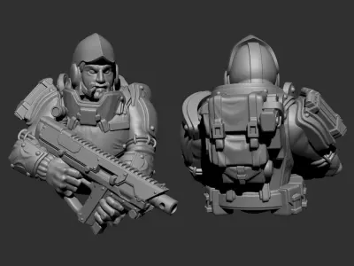 Coalition Veterans - Ranged Weapons 3D print model