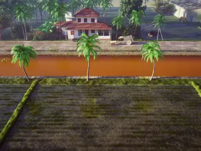 Kerala village 3D model