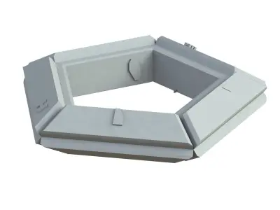 Sci Fi Object No 3868 Low Poly Low-poly 3D model