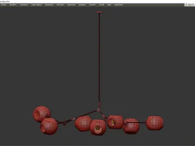 BRANCHING BUBBLES BB 07 Low-poly 3D model