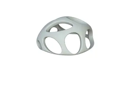 SciFi Cube Object No 51237 Low Poly Shape Low-poly 3D model