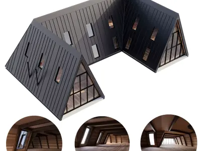 A-Frame House 3D model