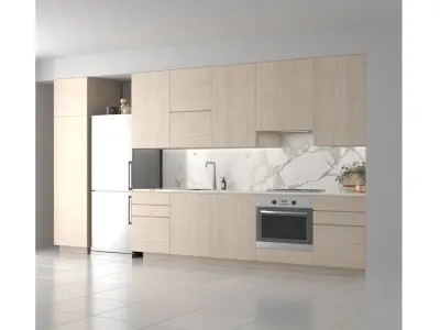 Kitchen A  - Simple Apartment Low-poly 3D model