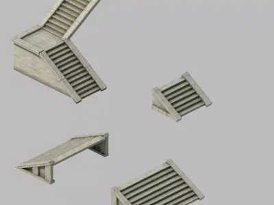 Game Building Accessories - Stairs 2701 3D model