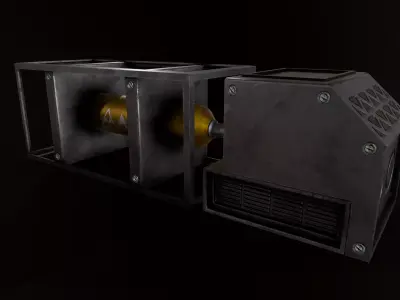 Sci-Fi  Industrial Asset 1 Low-poly 3D model