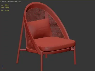 Chair Wooden armchair  Wiener GTV Design 3D model